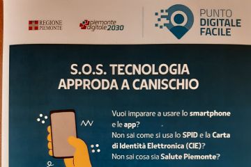 S.O.S. tecnologia approda a Canischio - Sabato 10 Agosto 2024 dalle ore 10,00 presso la biblioteca comunale &quot;Dario Donna&quot;