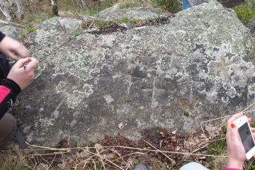 Nel territorio canischiese vi sono tre aree studiate per la presenza di incisioni rupestri (coppelle e serie cruciformi): Pianoro di Mares, Alpe Moia Cardone.